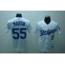 mlb los angeles dodgers martin #55 white