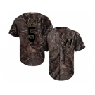 Men Milwaukee Brewers #5 Jonathan Villar Camo Realtree Collection Cool Base Stitched MLB Jersey