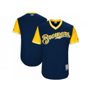 Men's 2017 Little League World Series Milwaukee Brewers Navy Jersey