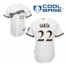 mlb jerseys milwaukee brewers #22 garza white