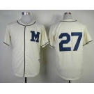 mlb jerseys milwaukee brewers #27 gomez white[M]