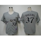 mlb jerseys milwaukee brewers #37 rogers grey(cool base)