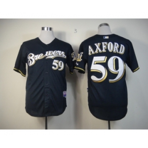 mlb jerseys milwaukee brewers #59 axford blue