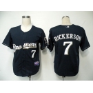 mlb jerseys milwaukee brewers #7 dickerson dark blue (cool base)