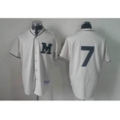 mlb jerseys milwaukee brewers #7 white[M]