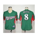 mlb jerseys milwaukee brewers #8 ryan braun green