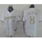 mlb jerseys milwaukee brewers #8 ryan braun white[number camo]