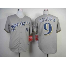 mlb jerseys milwaukee brewers #9 segura grey