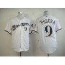 mlb jerseys milwaukee brewers #9 segura white