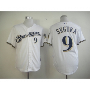 mlb jerseys milwaukee brewers #9 segura white