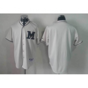 mlb jerseys milwaukee brewers blank white[M]