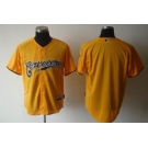 mlb jerseys milwaukee brewers blank yellow