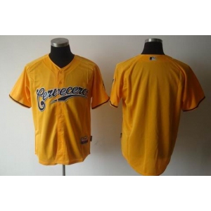 mlb jerseys milwaukee brewers blank yellow