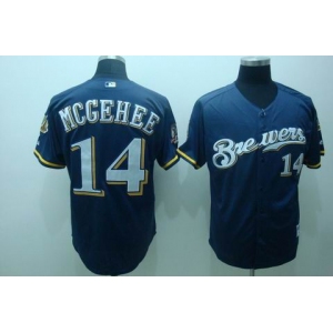 mlb milwaukee brewers #14 mcgehee blue (40th )