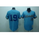 mlb milwaukee brewers #19 blue m&n