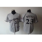 mlb milwaukee brewers #23 weeks grey(cool base)