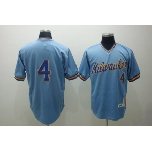 mlb milwaukee brewers #4 molitor m&n blue