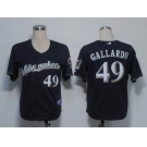 mlb milwaukee brewers #49 gallardo dk blue(cool base)(M)