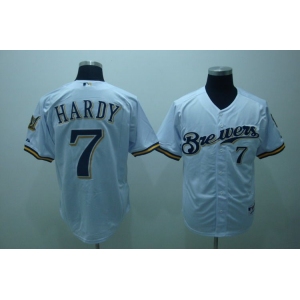 mlb milwaukee brewers #7 hardy white