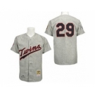 MLB Minnesota Twins #29 Rod Carew Grey Throwback jerseys