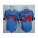 MLB Minnesota Twins #34 Kirby Puckett Light Blue 1984 jerseys