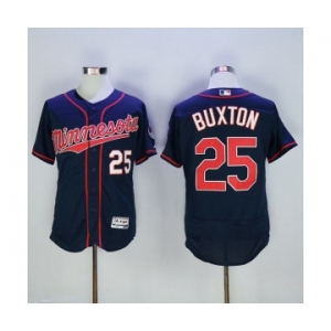 Men Minnesota Twins #25 Byron Buxton Majestic Blue Flexbase Authentic Collection Player Jersey