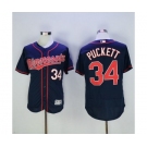 Men Minnesota Twins #34 Kirby Puckett Majestic Blue Flexbase Authentic Collection Player Jersey