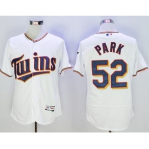 Men Minnesota Twins #52 Byung-Ho Park Majestic White Flexbase Authentic Collection Player Jersey