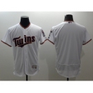 Men Minnesota Twins Blank Majestic White Flexbase Authentic Collection Team Jersey