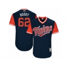 Men's 2017 Little League World Series Twins #62 Buddy Boshers Buddy Navy Jersey