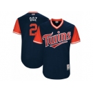 Men's 2017 Little League World Series Twins Brian Dozier #2 Doz Navy Jersey