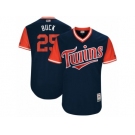 Men's 2017 Little League World Series Twins Byron Buxton #25 Buck Navy Jersey