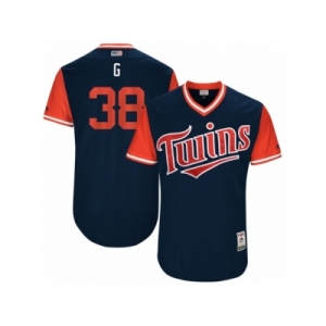 Men's 2017 Little League World Series Twins Chris Gimenez #38 G Navy Jersey