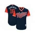 Men's 2017 Little League World Series Twins Ehire Adrianza #16 Guarenero Navy Jersey