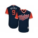 Men's 2017 Little League World Series Twins Matt Belisle #9 Belisle Navy Jersey