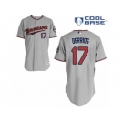 Men's Majestic Minnesota Twins #17 Jose Berrios Authentic Grey Road Cool Base MLB Jersey