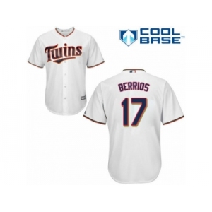 Men's Majestic Minnesota Twins #17 Jose Berrios Authentic White Home Cool Base MLB Jersey