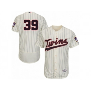 Men's Majestic Minnesota Twins #39 Danny Santana Cream Flexbase Authentic Collection MLB Jersey