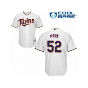 Men's Majestic Minnesota Twins #52 Byung-Ho Park Authentic White Home Cool Base MLB Jersey