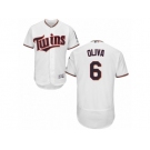 Men's Majestic Minnesota Twins #6 Tony Oliva White Flexbase Authentic Collection MLB Jersey