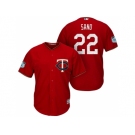 Men's Minnesota Twins #22 Miguel Sano 2017 Spring Training Cool Base Stitched MLB Jersey