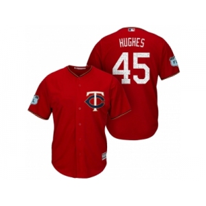 Men's Minnesota Twins #45 Phil Hughes 2017 Spring Training Cool Base Stitched MLB Jersey