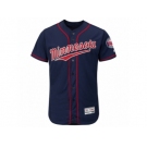 Men's Minnesota Twins Majestic Alternate Blank Navy Flex Base Authentic Collection Team Jersey