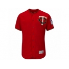 Men's Minnesota Twins Majestic Blank Fashion Scarlet Flex Base Authentic Collection Team Jersey