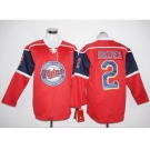 Minnesota Twins #2 Brian Dozier Red Long Sleeve Stitched Baseball Jersey