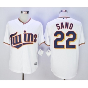 Minnesota Twins #22 Miguel Sano White New Cool Base Stitched MLB Jersey