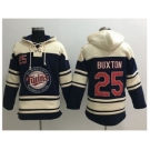 Minnesota Twins #25 Byron Buxton Navy Blue Sawyer Hooded Sweatshirt MLB Hoodie