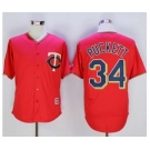 Minnesota Twins #34 Kirby Puckett Red New Cool Base Stitched Baseball Jersey