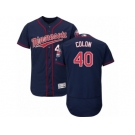 Minnesota Twins #40 Bartolo Colon Navy Blue Flexbase Authentic Collection MLB Jersey