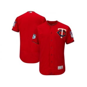 Minnesota Twins Blank Red 2017 Spring Training Flexbase Authentic Collection Stitched Baseball Jersey